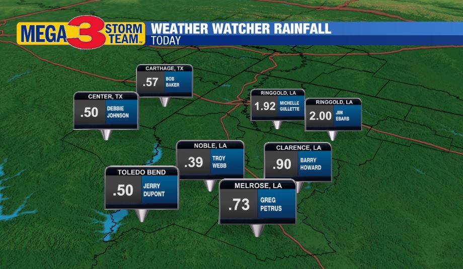South ArkLaTex Weather Watcher Reports
